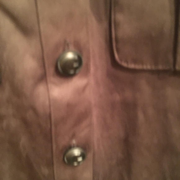 Guess  Eudokia Faux-Leather Shirt Dress nwot​​​​​ - Picture 6 of 9